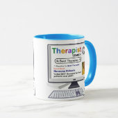 Funny Best Therapist Search Result With Photo マグカップ (正面右)
