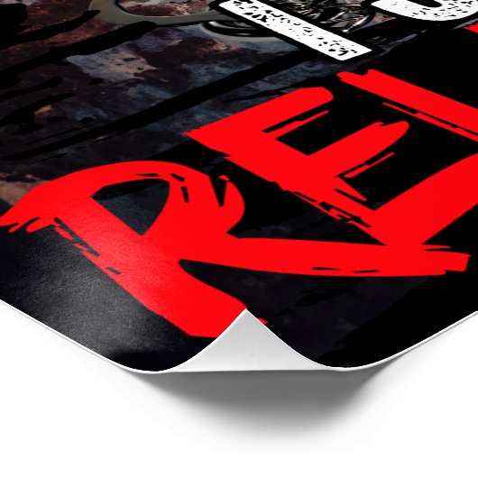 Funny Beware of Dog Poster – Guard Dog Wall Art ポスター (コーナー)