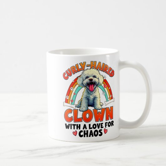 Funny Bichon Frise Design For Dog Lover  コーヒーマグカップ (右)