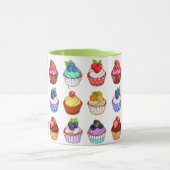 Funny bicolour cupcake coffee mug マグカップ (中央)