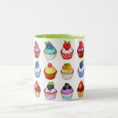 Funny bicolour cupcake coffee mug マグカップ (中央)
