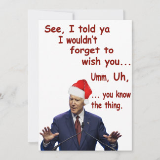 Funny Biden Merry Christmas Xmas Gift シーズンカード