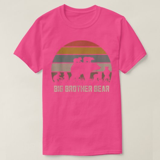Funny Big Brother Bear Shirts, Six Kid Cubs Bro Si Tシャツ (デザイン正面)
