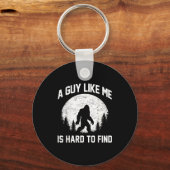 Funny Big Foot Rock A Guy Like Me Is Hard To Find  キーホルダー (正面)
