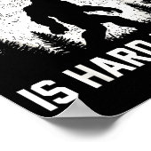 Funny Big Foot Rock A Guy Like Me Is Hard To Find  ポスター (角)