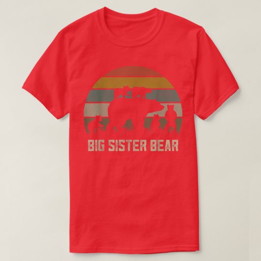 Funny Big Sister Bear Shirts, Five Kid Cubs Sis Si Tシャツ (デザイン正面)