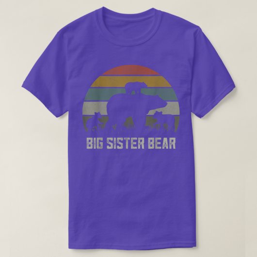 Funny Big Sister Bear Shirts, Three Kid Cubs Sis S Tシャツ (デザイン正面)