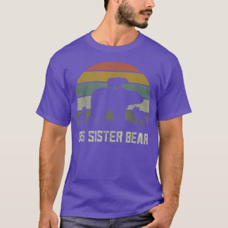 Funny Big Sister Bear Shirts, Three Kid Cubs Sis S Tシャツ