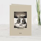 Funny Bigfoot Birthday カード (裏面)