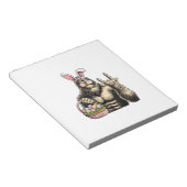 Funny Bigfoot Easter Egg Rock Sasquatch Easter Day ノートパッド (アングル)