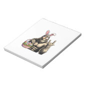 Funny Bigfoot Easter Egg Rock Sasquatch Easter Day ノートパッド (回転)