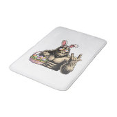 Funny Bigfoot Easter Egg Rock Sasquatch Easter Day バスマット (アングル)