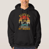 Funny Bigfoot Grabbed My Weiner Men's パーカ (正面)