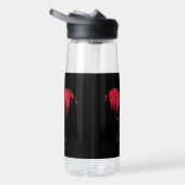 Funny Bigfoot in Love Heart Happy Valentine's Day ウォーターボトル (右面)