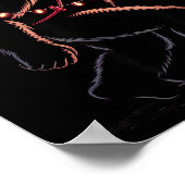 Funny Bigfoot Middle Finger Christmas Sasquatch An ポスター (角)