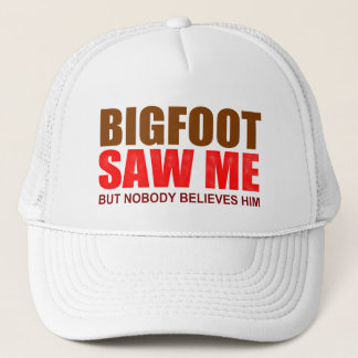 funny Bigfoot paranormal キャップ