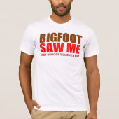 funny Bigfoot paranormal Tシャツ (正面)