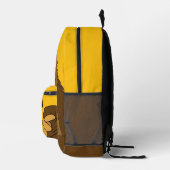 Funny Bigfoot Sasquatch Personalised プリントバックパック (右)