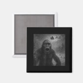 Funny Bigfoot Sasquatch Selfie Santa Claus Xmas Ch マグネット (正面/裏面)