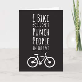 Funny Biker Cards Biking Cycling Cyclist Quote カード