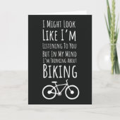 Funny Biking Cards Cyclist Biker Bicycle Cycling カード (正面)