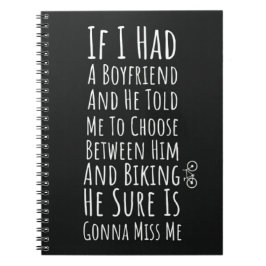 Funny Biking Gifts For Her Teen Girls Women Biker ノートブック