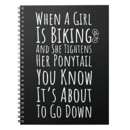 Funny Biking Gifts For Her Teen Girls Women Biker ノートブック