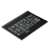 Funny Biking Gifts For Him Teen Boys Men Biker ノートブック (左側)