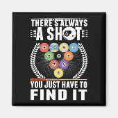 Funny Billiard Joke Cue Snooker Pool Player マグネット (正面)