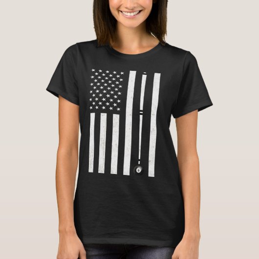 Funny Billiard Pool Player Table Game Tシャツ (正面)