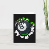 Funny Billiards Nails Art Billiards Playing Pool P カード (正面)