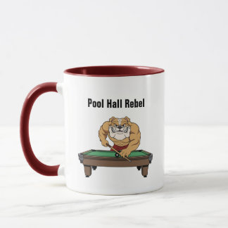 Funny Billiards Pool Hall Rebel Coffee Mugs マグカップ