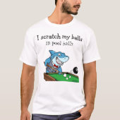 Funny Billiards Pool Hall Rebel Tシャツ (正面)