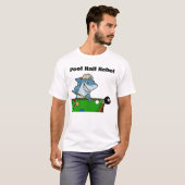 Funny Billiards Pool Hall Rebel Tシャツ (正面フル)