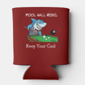 Funny Billiards Pool Hall Shark Can Coolers 缶クーラー (裏面)