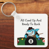 Funny Billiards Pool Hall Theme キーホルダー (正面)