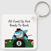 Funny Billiards Pool Hall Theme キーホルダー (裏面)