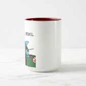 Funny Billiards Pool Rebel Jumbo Coffee Mugs マグカップ (中央)