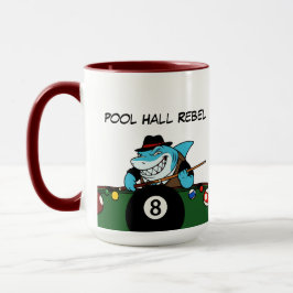 Funny Billiards Pool Rebel Jumbo Coffee Mugs マグカップ