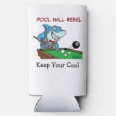 Funny Billiards Pool Shark Rebel Can Coolers スリム缶クーラー (裏面)