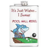 Funny Billiards Shark Rebel Liquid Flask フラスク (正面)