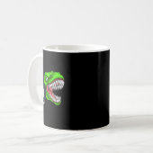 Funny Billiards T-rex Art Billiards Playing Pool P コーヒーマグカップ (正面左)