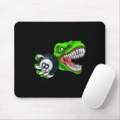 Funny Billiards T-rex Art Billiards Playing Pool P マウスパッド (マウス)