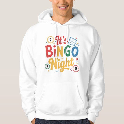 Funny Bingo Lover Design – Bingo Player Gift パーカ (正面)