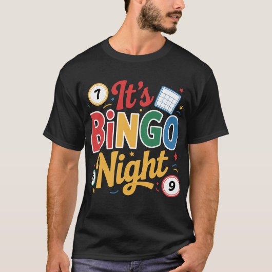 Funny Bingo Lover Design – Bingo Player Gift Tシャツ (正面)