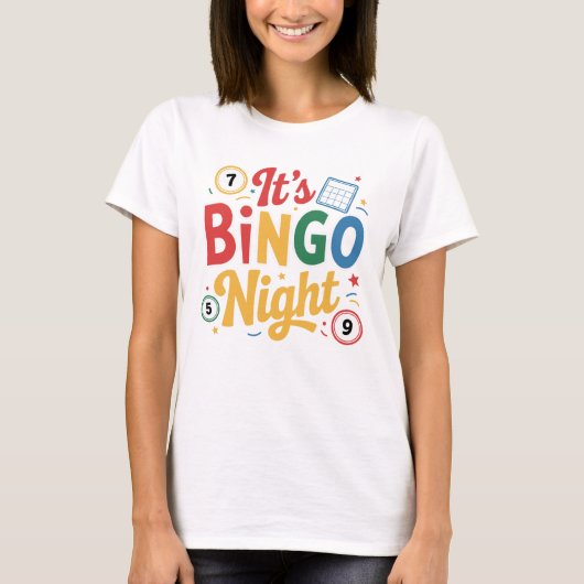 Funny Bingo Lover Design – Bingo Player Gift Tシャツ (正面)