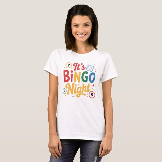 Funny Bingo Lover Design – Bingo Player Gift Tシャツ (正面フル)