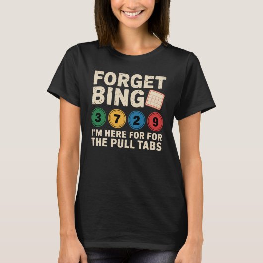 Funny Bingo Lover Design – Bingo Player Gift Tシャツ (正面)