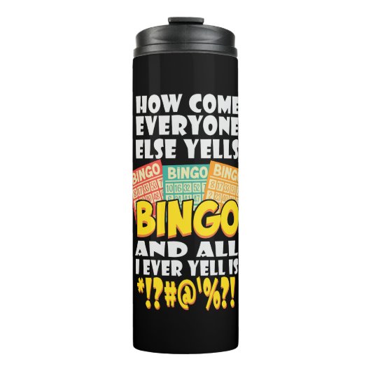 Funny Bingo Player Gift タンブラー (正面)