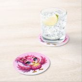 Funny Bird Cartoon Sublimation-56342 ラウンドペーパーコースター (インサイチュ)